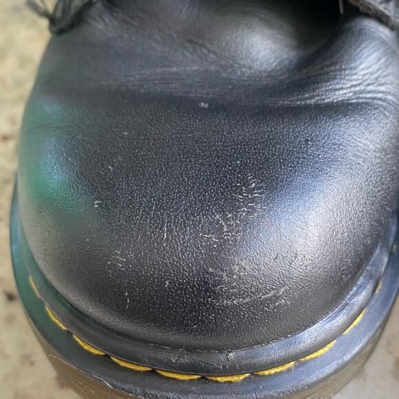 Doc Dr Martens Jr $85 1460 Softy T Leather Lace Up Boots (Zip Side) 2 - Picture 16 of 16